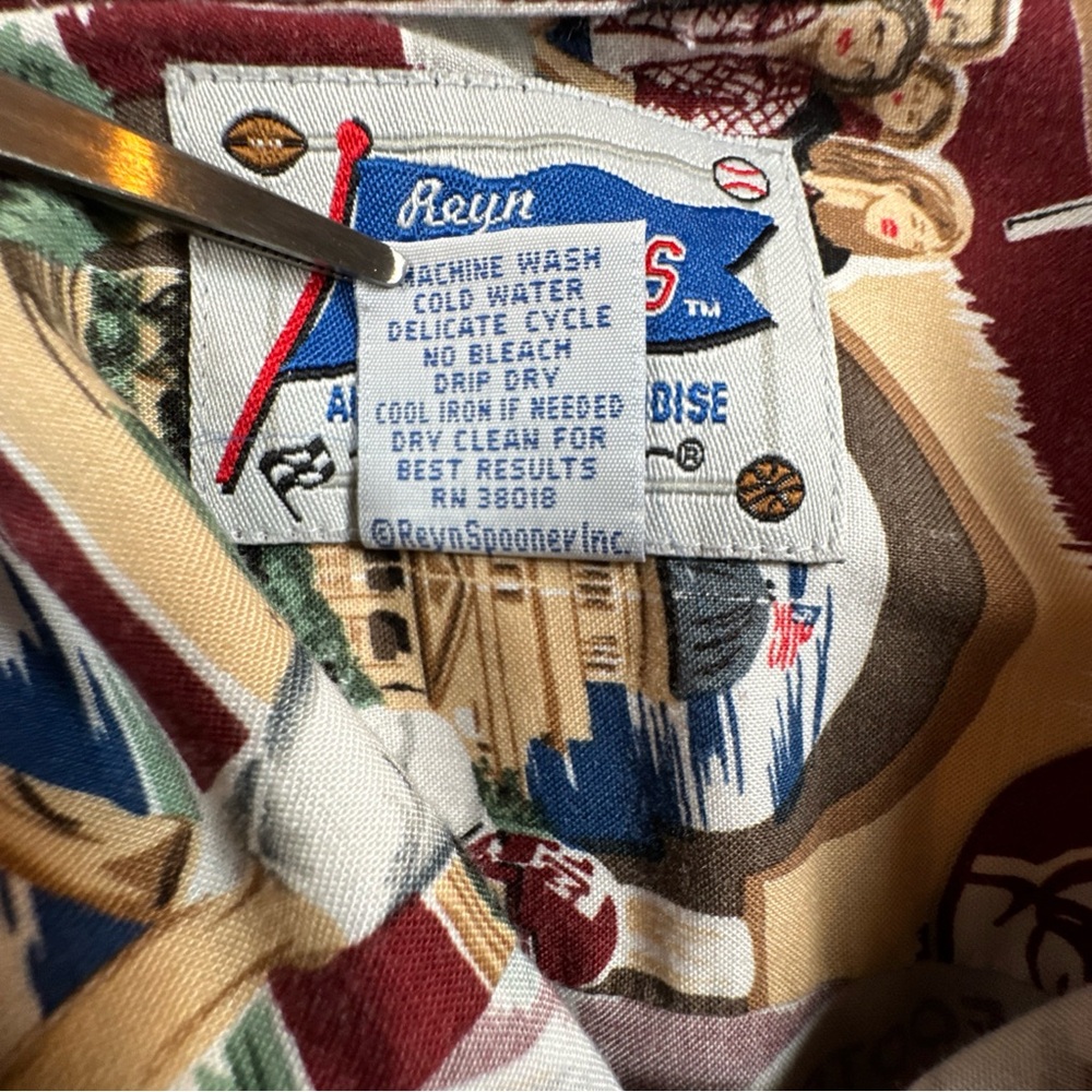 VTG Reyn Spooner XXL Texas A&M Aggies Hawaiian/All Over Print SS Button Up Shirt - Picture 7 of 7